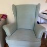 Ikea Strandmon Chair and Footstool Image 2