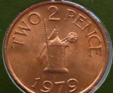 Guernsey 1979 Vintage Coin Stamp cover BUNC Sark Windmill