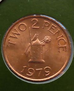 Guernsey 1979 Vintage Coin Stamp cover BUNC Sark Windmill