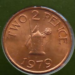 Guernsey 1979 Vintage Coin Stamp cover BUNC Sark Windmill