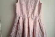 Girls pink rose gold dress