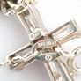 Sterling Silver CZ Cross Necklace On 925 Italian Chain Image 4