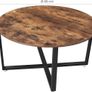 New Rustic Brown Coffee Table + Side Table - FREE P&P Image 3
