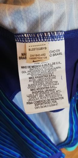Nike Mens Brazil Vini Jr no.7 2024 away XL size soccer jersey