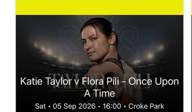 Katie Taylor tickets