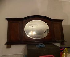 bevel oval mirror