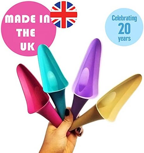 Flexi Female Urinal Flexible, Reusable, Portable & Recyclable Urination Device. Festival, Camping, Car, Hiking Essentials for Women. Stand to Pee Device W/Extension Pipe (FREE POSTAGE)