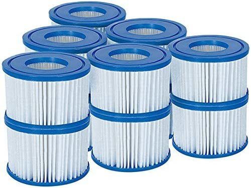 Lay-Z-Spa Hot Tub Filter Cartridge VI for All Lay-Z-Spa Models - 6 x Twin Pack (12 Filters)