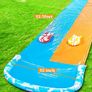 685 cm Slip Slide and 2 Bodyboards, Lawn Water Slides Slip N Waterslides Summer Water Toy with Build in Sprinkler for Backyard Outdoor Water Fun for Kids Adults (FREE SHIPPING) Image 2