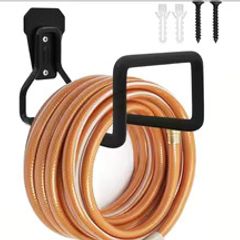 Garden Hose Holder - Wall-Mounted Hose Hanger, Heavy-Duty Water Hose Holder for Outdoor/Indoor Use in the Yard, Durable Metal Hose Hook, Ideal for Storing Water Hoses