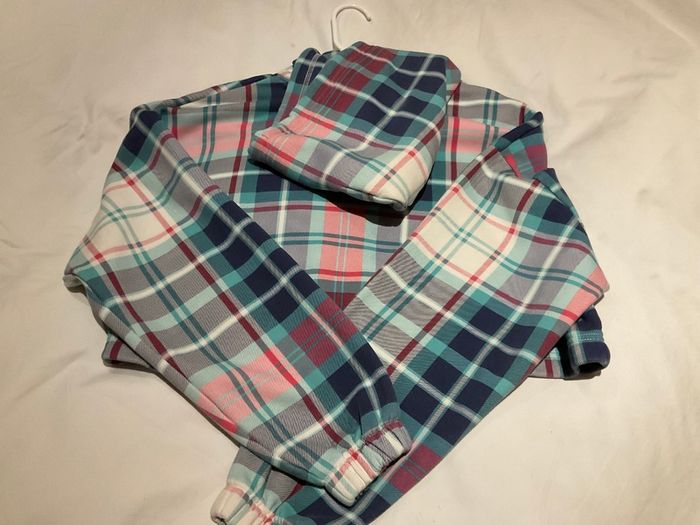 Tommy Jeans logo crop hoodie in tartan medium M SOLD OUT