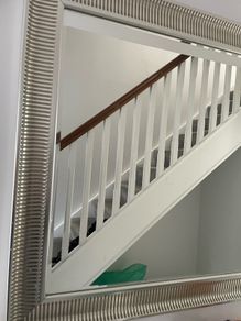 silver large mirror
