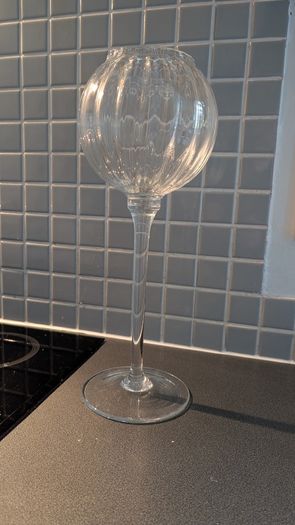 Newbridge silverwear glass Candleholder  - unused