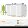 Outsunny metal garden shed - 2.8m x 1.3m Image 3