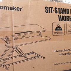 sit stand desk workstation