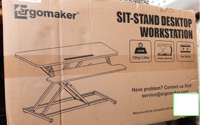 sit stand desk workstation