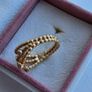 Pandora precious memory diamond ring 14ct yellow gold (g585) size (54) weight (4.58g) Image 10