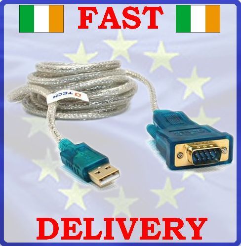 New USB to DB9 Serial Adapter Cable Lead RS232 9 PIN GPS #123