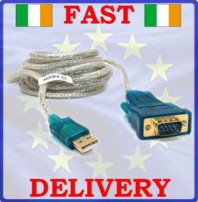 New USB to DB9 Serial Adapter Cable Lead RS232 9 PIN GPS #123