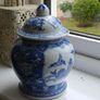 Small Chinese Blue and White Ginger Jar Image 4