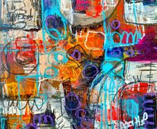 Abstract Art, Urban Cipher 30x30cm