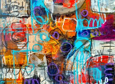 Abstract Art, Urban Cipher 30x30cm
