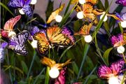 Solar Garden Lights, Upgraded Swaying Butterfly Light,Outdoor Light, Decorative Lights Yard Patio Pathway Decoration, Larger Solar Panel &amp; Better Sway Effect (4 Pack