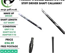 Project X Denali Black 6.0 70G Stiff Driver Shaft / Callaway 2nd Gen