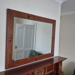 mirror large solid wood