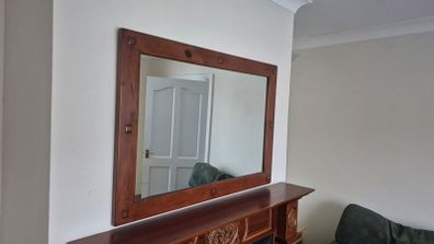 mirror large solid wood