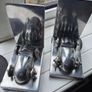 2 aluminum bookends Image 3