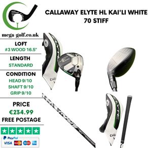 Callaway Elyte HL #3 Wood 16.5 Degree / Kai'li White 70 Stiff