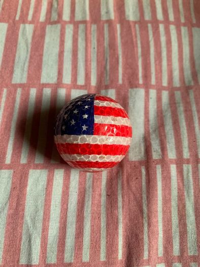 American Themed golf ball