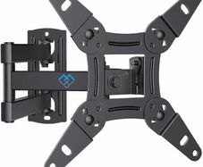 TV Wall Bracket for 13-42 inch TVs, Swivels Tilts TV mount for Flat & Curved TV