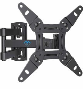 TV Wall Bracket for 13-42 inch TVs, Swivels Tilts TV mount for Flat & Curved TV