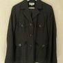Ladies Black Linen Jacket/Blazer Image 3
