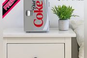 Diet Coke 4L Portable Cooler/Warmer, Compact Personal Travel Fridge for Snacks Lunch Drinks Cosmetics, Includes 12V and AC Cords (FREE SHIPPING)