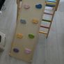 Pikler Triangle Climbing Set with Slide & Climbing Wall/Rocks Image 4