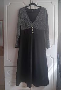 Stunning Party Dress with Silver Top.