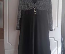 Stunning Party Dress with Silver Top.