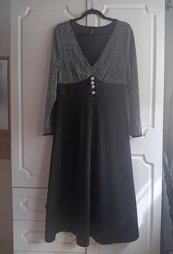 Black and Silver Occasion Dress