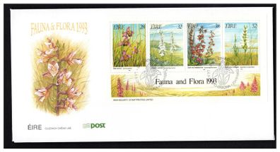 1993 Ireland Fauna & Flora Irish Orchids Commemorative Stamps An Post First Day Cover (FDC)