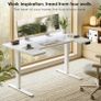 Electric Standing Desk, 120cm U Shaped Height Adjustable Desk with 3 Memory Smart Panels Image 7