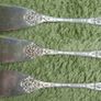 Antique 1800s Silver Plated Very Decorative Floral Silver Plate Butter Knifes Image 7