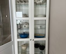 Wood&Glass-door display cabinet Cupboard Liatorp