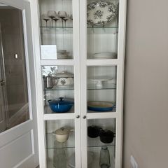 Wood&Glass-door display cabinet Cupboard Liatorp