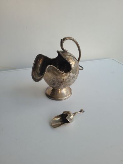 Edwardian silver sugar scuttle - John Turton & son
