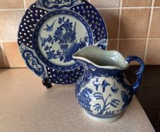Chinese Wall plate & Victoria water jug