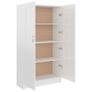 Book Cabinet High Gloss White 82.5x30.5x150 cm Chipboard Image 5
