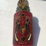 Vintage 1950s Greek Brass & Enamel Desk Clip Image 4